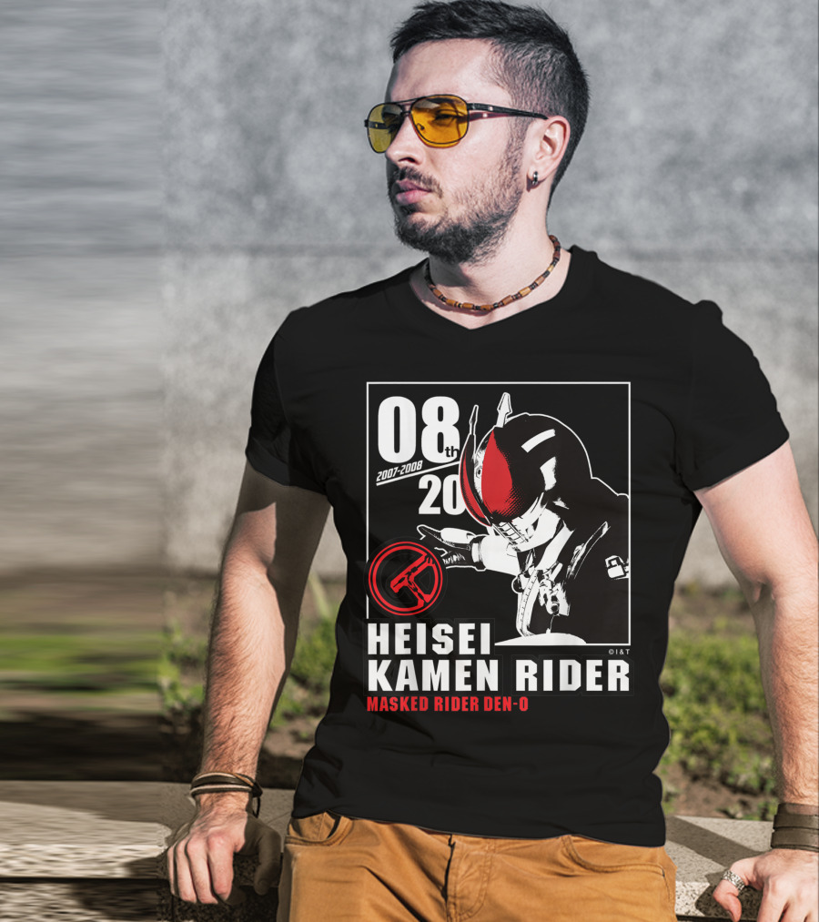 08th 2007-2008 Heisei Kamen Rider Masked Rider Den-O T-Shirt