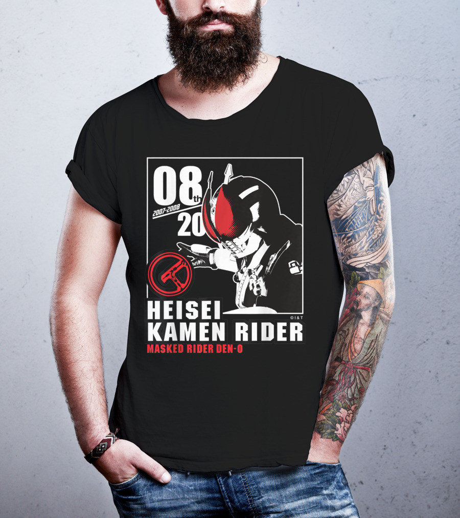 08th 2007-2008 Heisei Kamen Rider Masked Rider Den-O T-Shirt