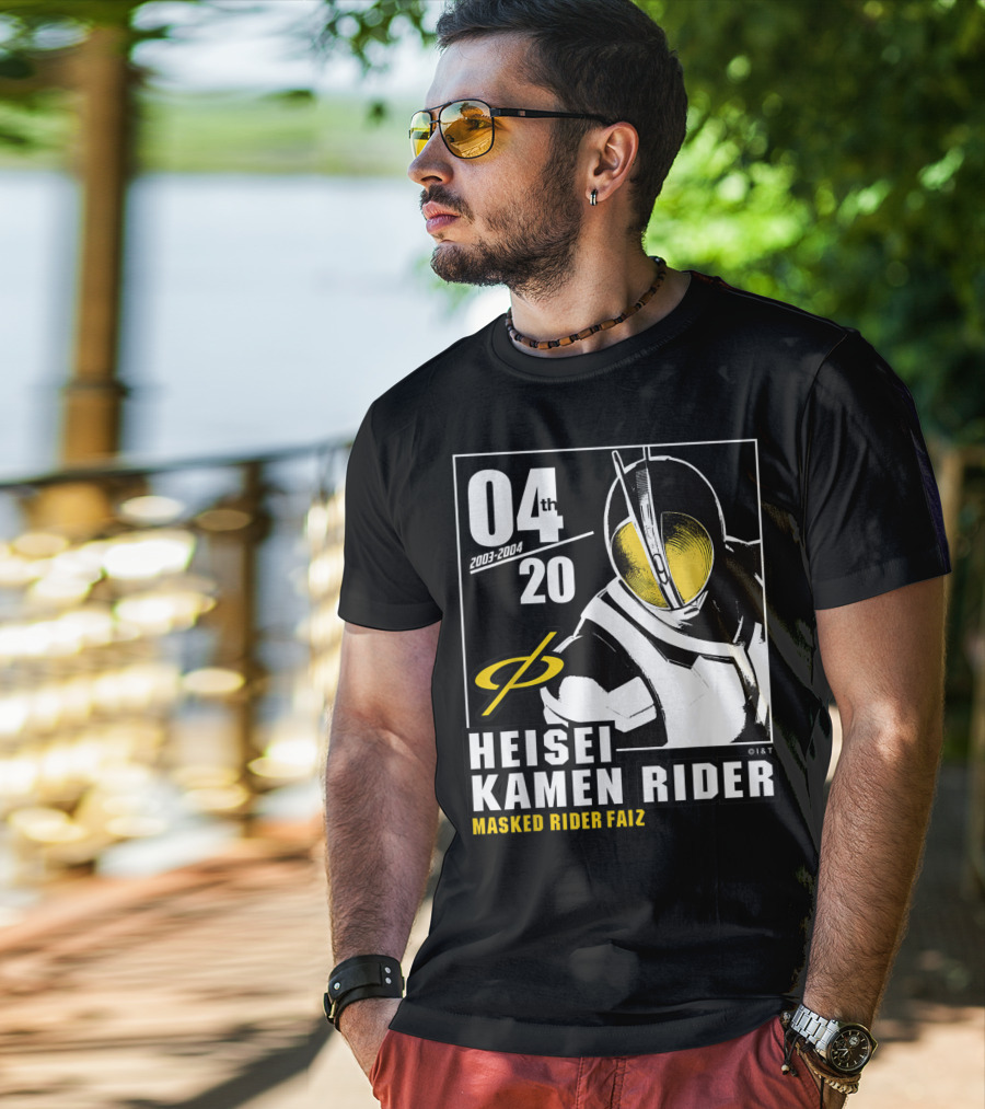 04 2003-2004 Heisei Kamen Rider Masked Rider Faiz T-Shirt