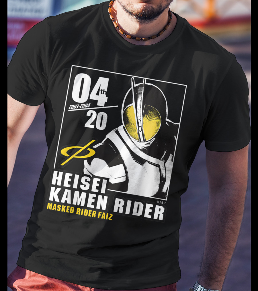 04 2003-2004 Heisei Kamen Rider Masked Rider Faiz T-Shirt