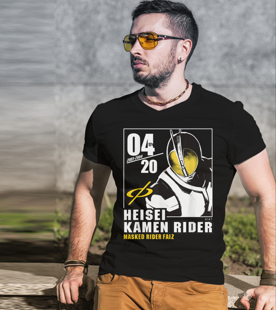 04 2003-2004 Heisei Kamen Rider Masked Rider Faiz T-Shirt
