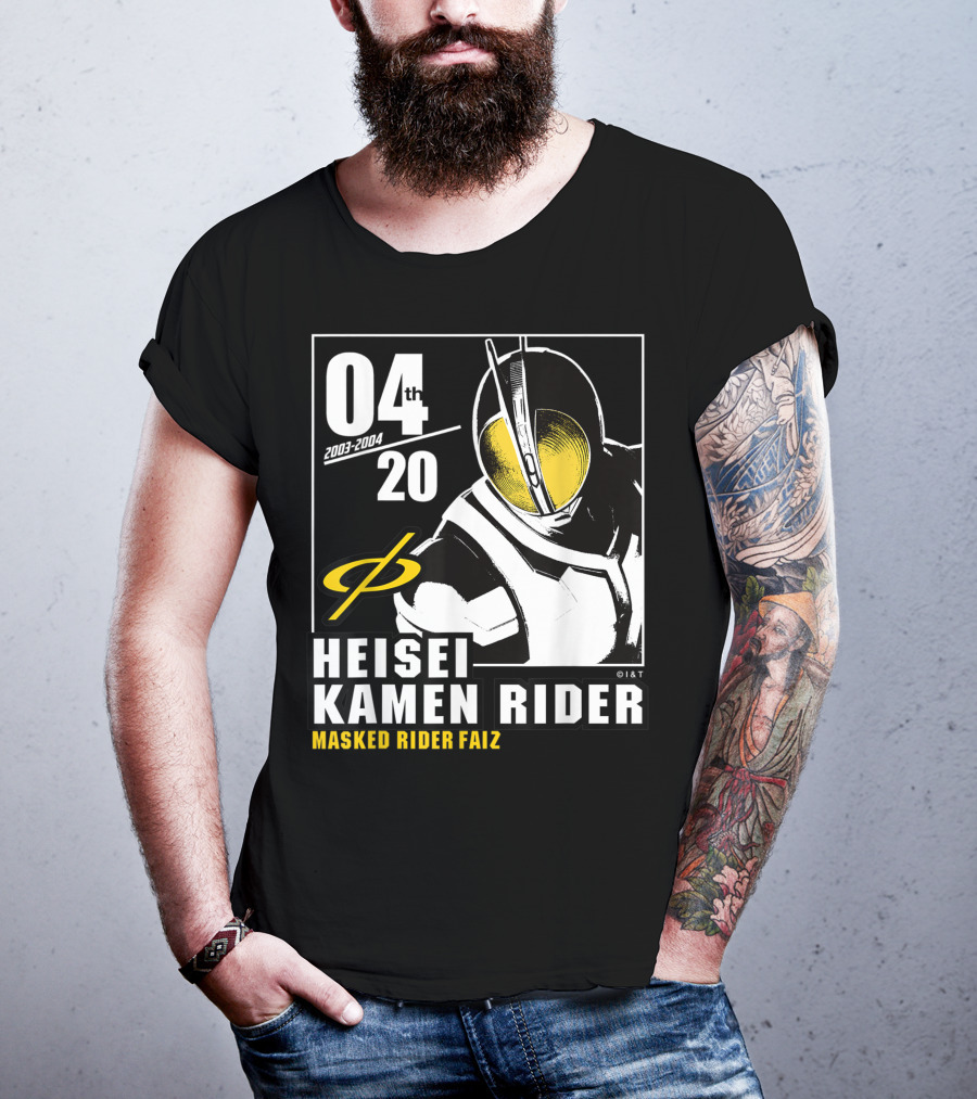 04 2003-2004 Heisei Kamen Rider Masked Rider Faiz T-Shirt