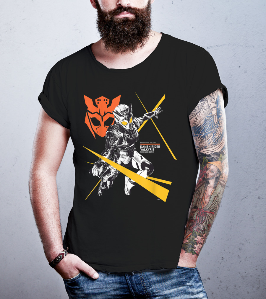 Kamen Rider Valkyrie Rushing Cheetah Zero-One Crossover T-Shirt
