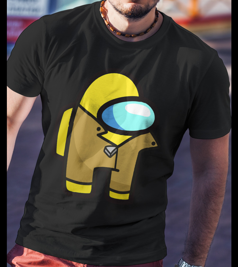 Among Us Character Yellow Detective Crewmate T-Shirt