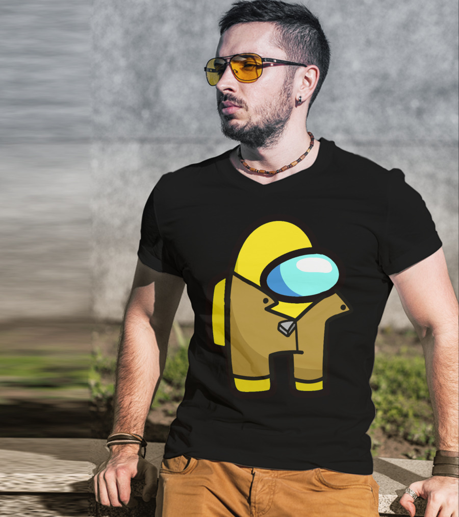 Among Us Character Yellow Detective Crewmate T-Shirt