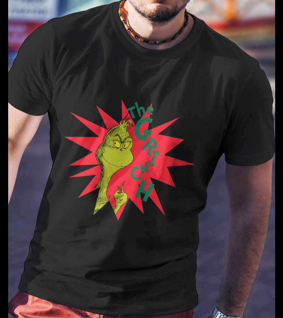 The Grinch Burst Dr. Seuss Starburst T-Shirt