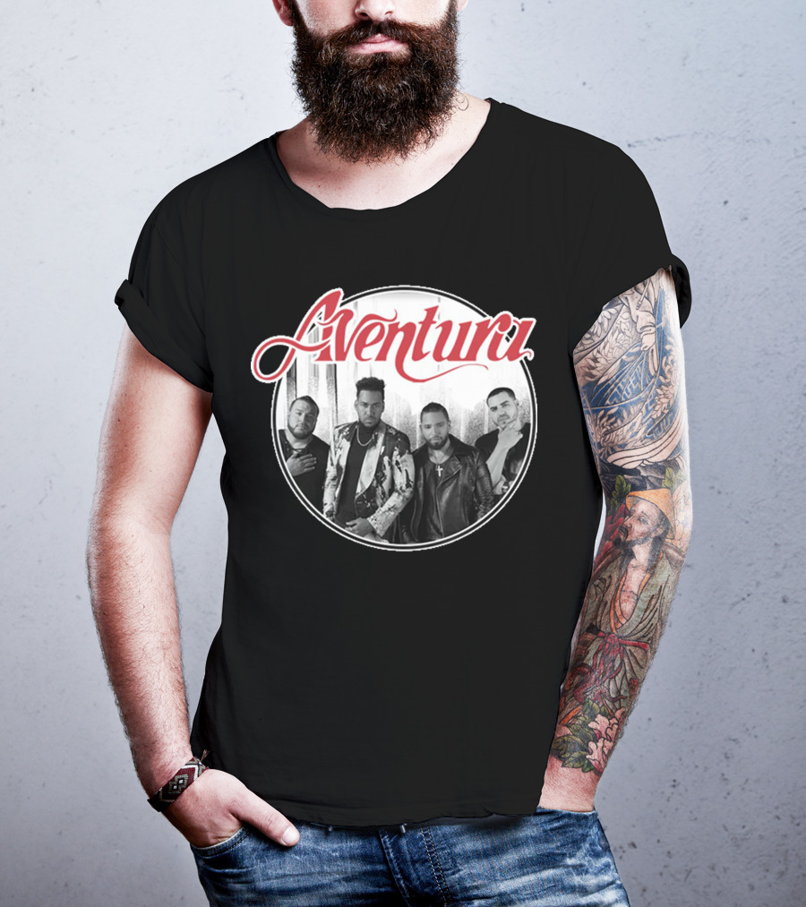 Aventura Inmortal Band Members Photo T-Shirt