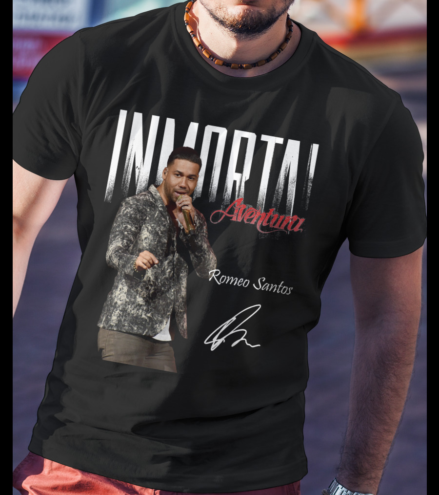 INMORTAL Aventura Romeo Santos Signature T-Shirt