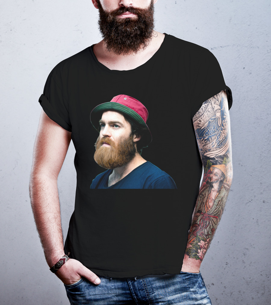Chet Faker 2 Red And Green Bucket Hat Beard T-Shirt