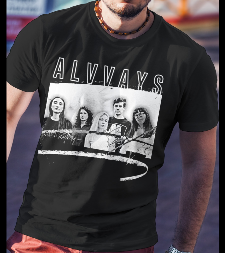 ALVVAYS Black And White Band T-Shirt