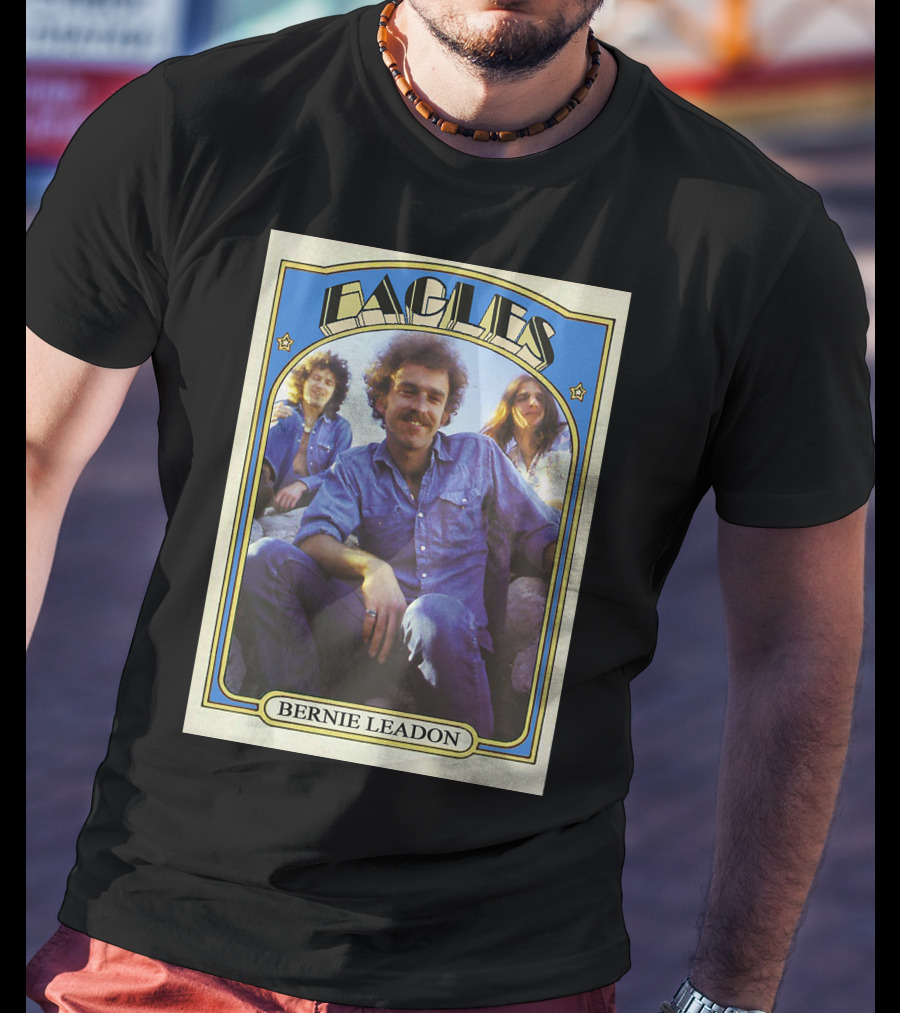 Eagles Bernie Leadon Vintage Card T-Shirt