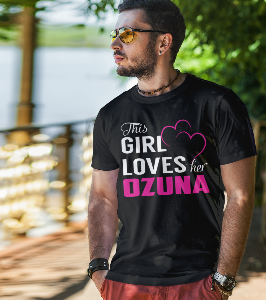 This Girl Loves Her OZUNA Heart T-Shirt