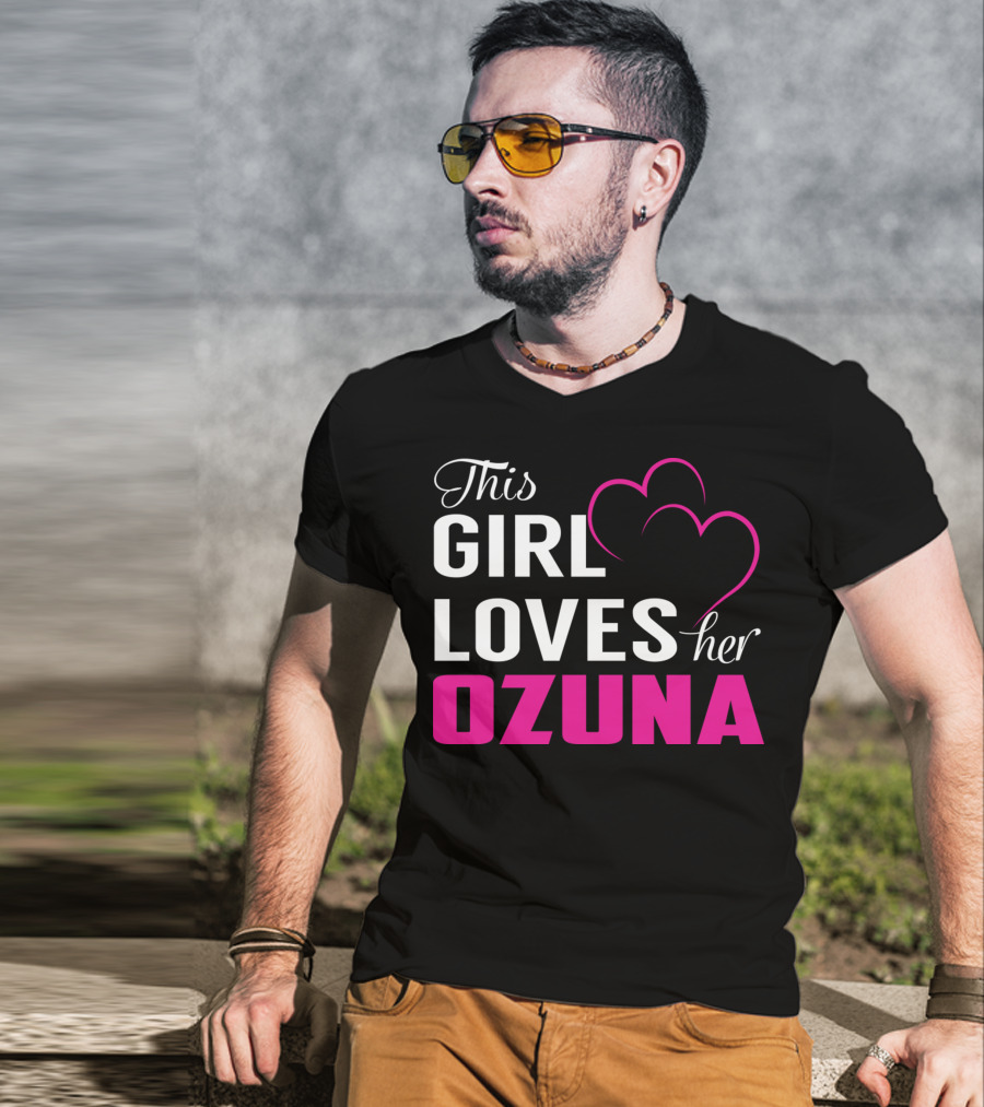 This Girl Loves Her OZUNA Heart T-Shirt