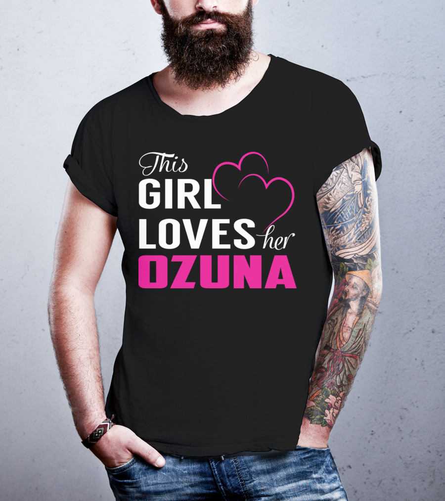 This Girl Loves Her OZUNA Heart T-Shirt