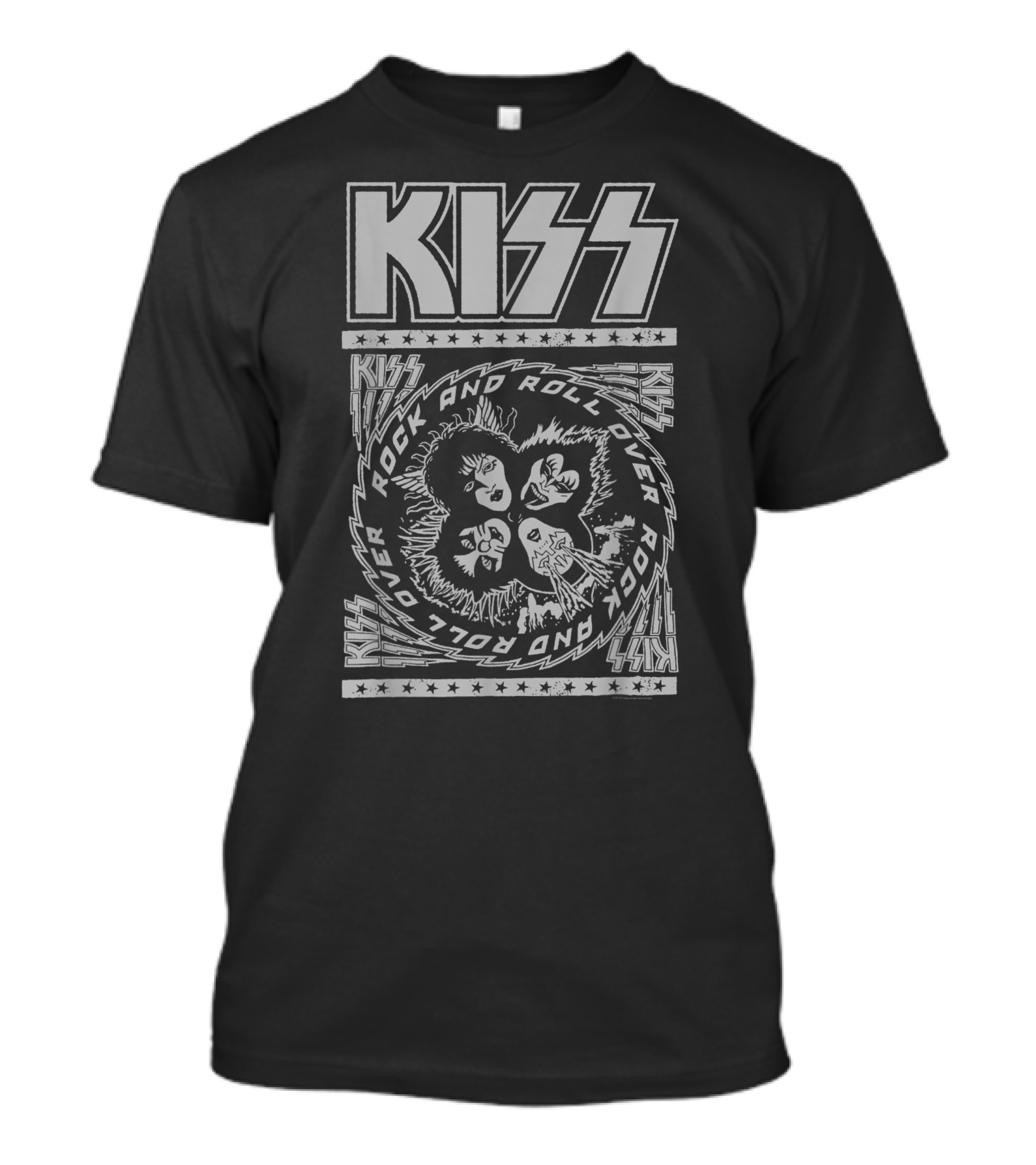 KISS Rock And Roll Over Iconic Band Members Spiral T-Shirt