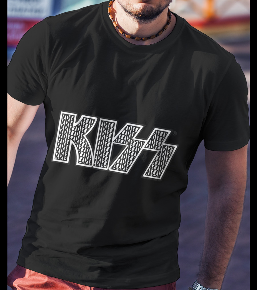 KISS Static Logo Iconic Bold Pattern T-Shirt