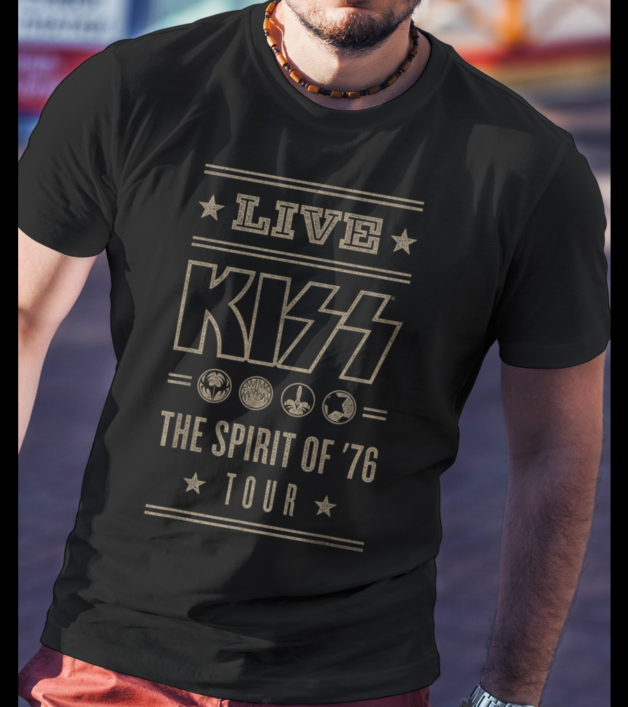 LIVE KISS The Spirit Of '76 Tour T-Shirt