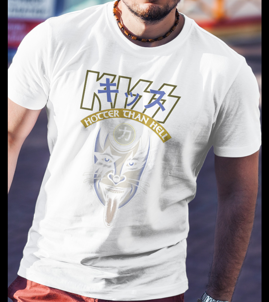 KISS Hotter Than Hell Power Face Iconic T-Shirt