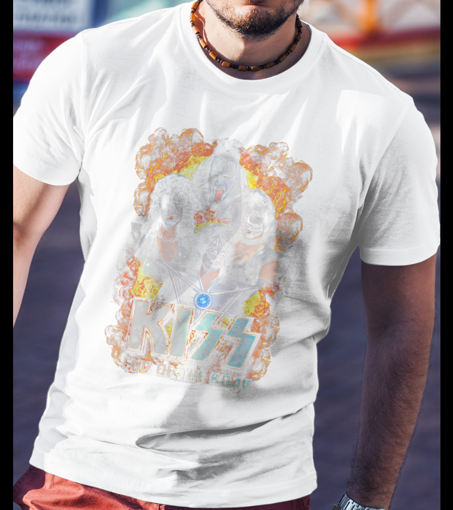 Kiss End Of The Road Creatures Of The Night Vintage Unmasked T-Shirt