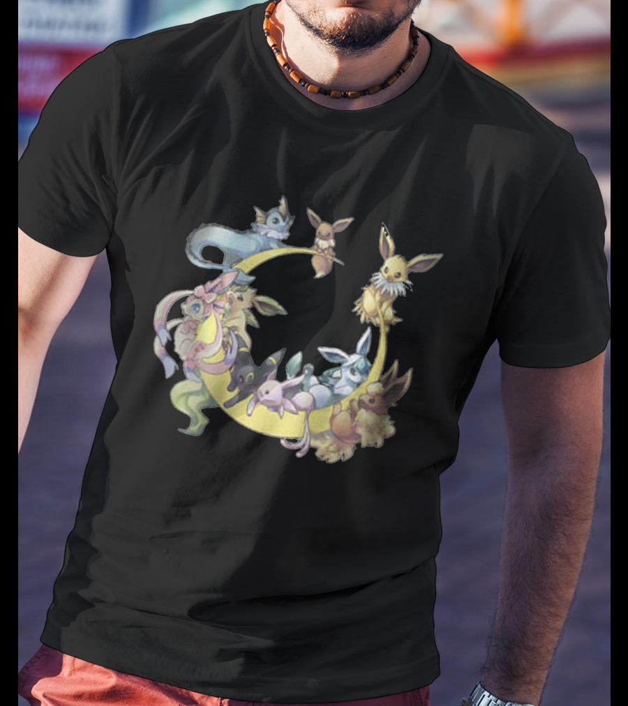 Eevee Evolutions Circle - Cool Pokemon T-Shirt