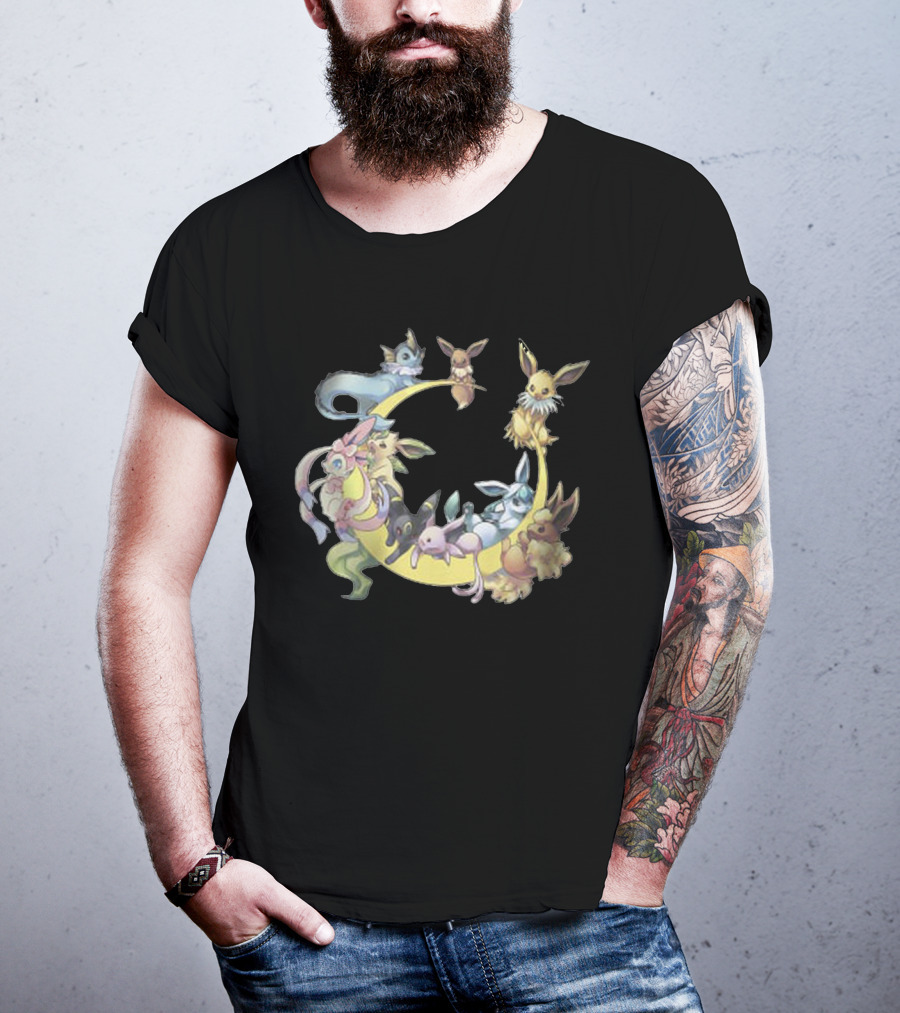 Eevee Evolutions Circle - Cool Pokemon T-Shirt