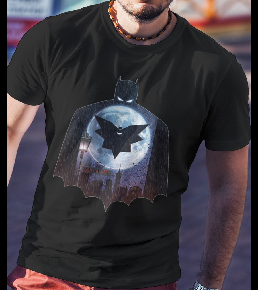 Batman Gotham Crime Alley Moon Dark Knight T-Shirt