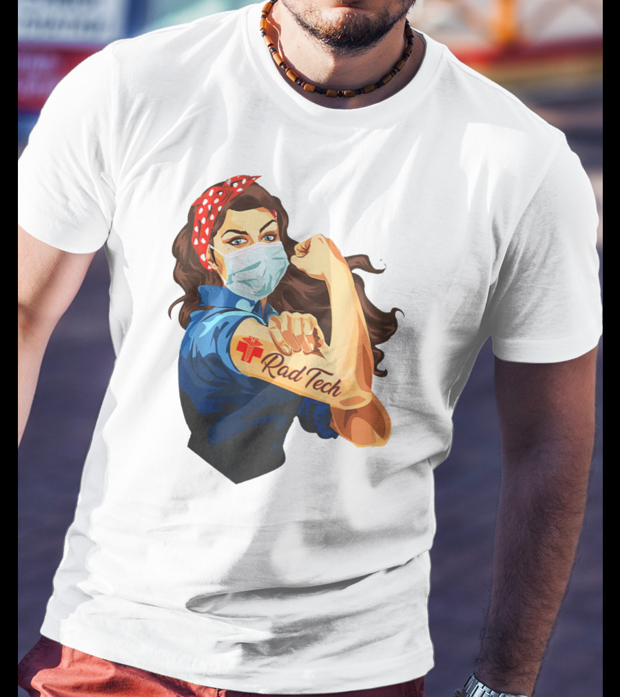 Empowered Rad Tech Strong Rosie Image T-Shirt
