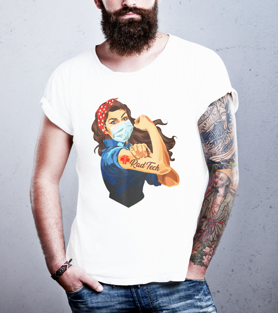 Empowered Rad Tech Strong Rosie Image T-Shirt
