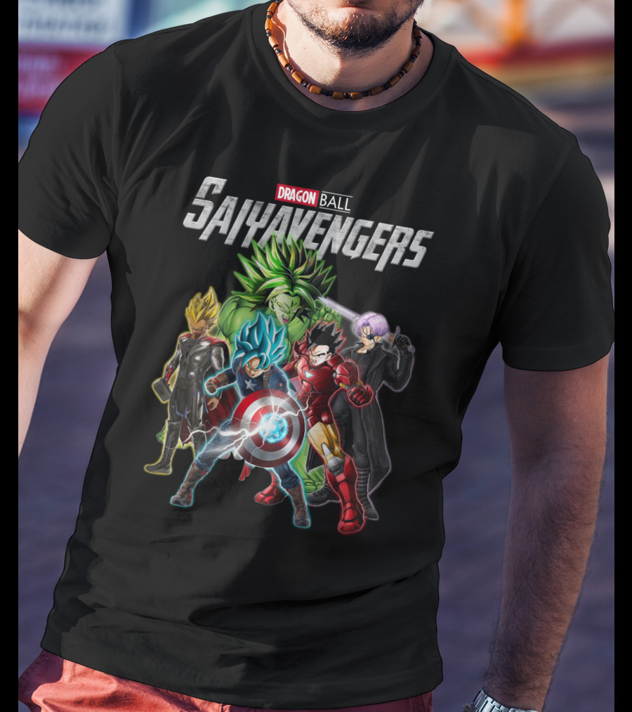Dragon Ball Saiyavengers Superhero Fusion Characters T-Shirt