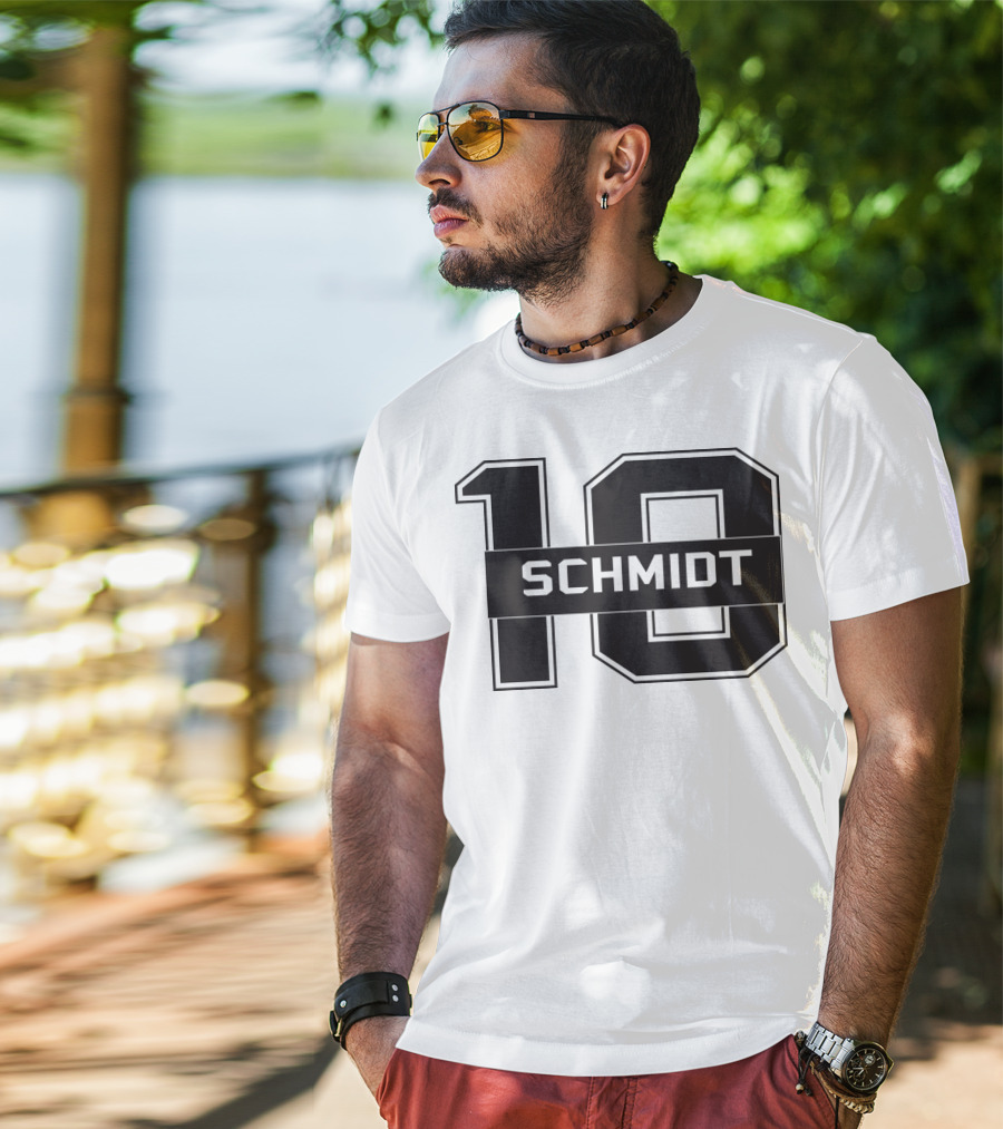 Schmidt 10 Sports Team Inspired Number T-Shirt