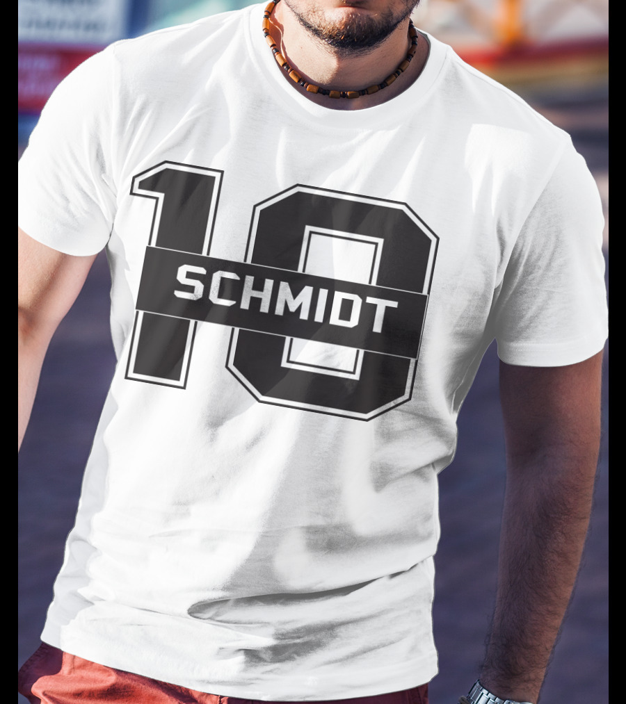 Schmidt 10 Sports Team Inspired Number T-Shirt