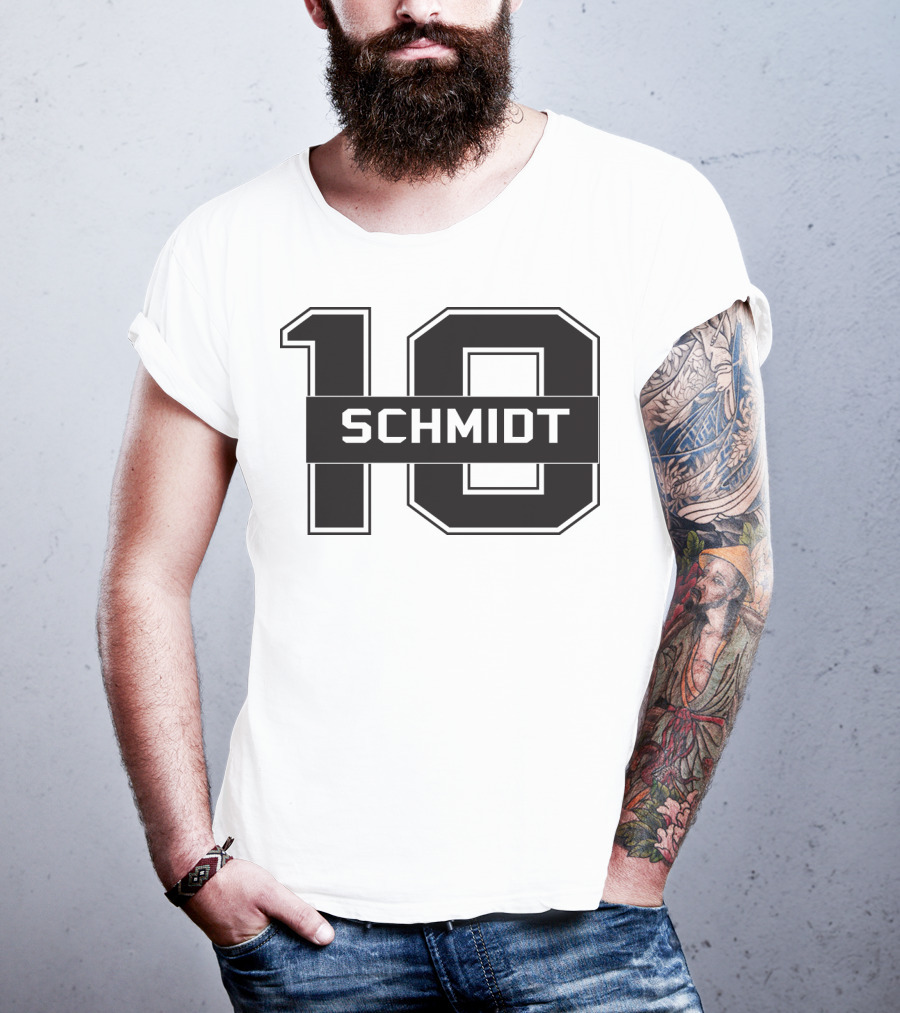 Schmidt 10 Sports Team Inspired Number T-Shirt