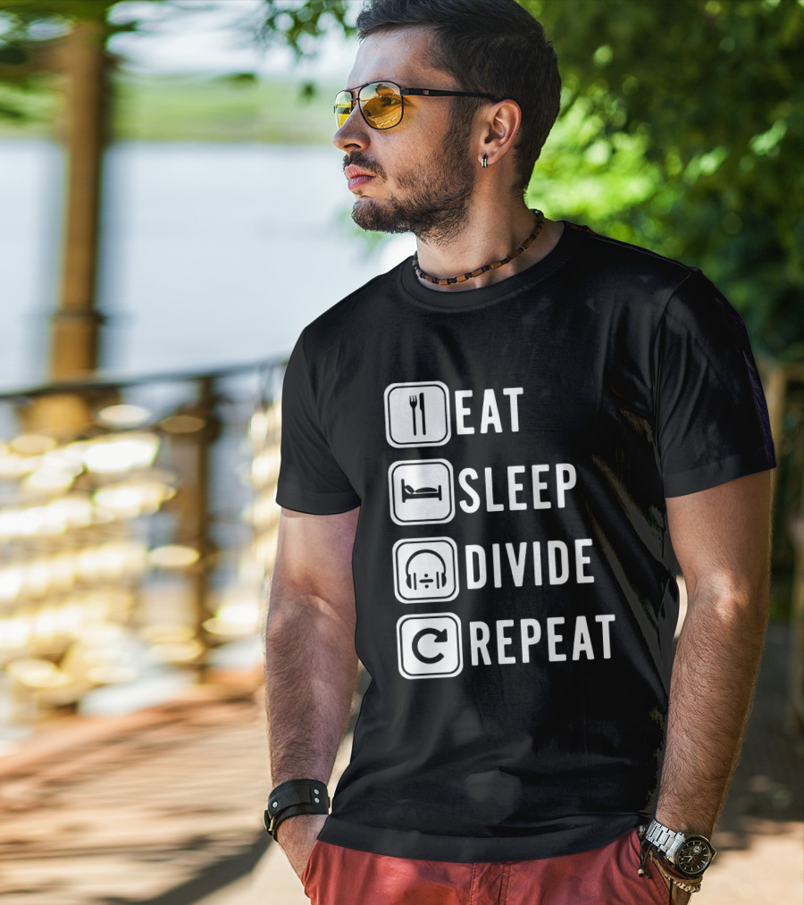 Eat Sleep Divide Repeat T-Shirt