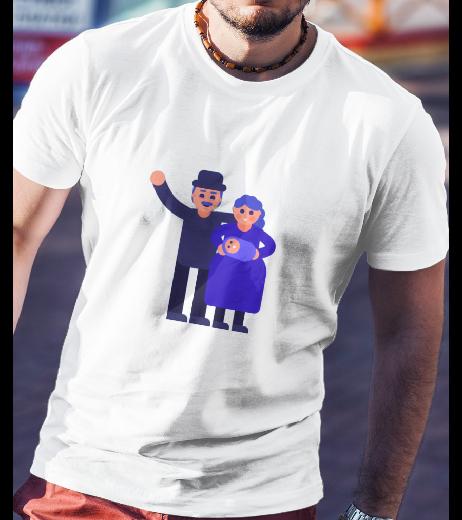 Kurzgesagt Family Cartoon Character T-Shirt