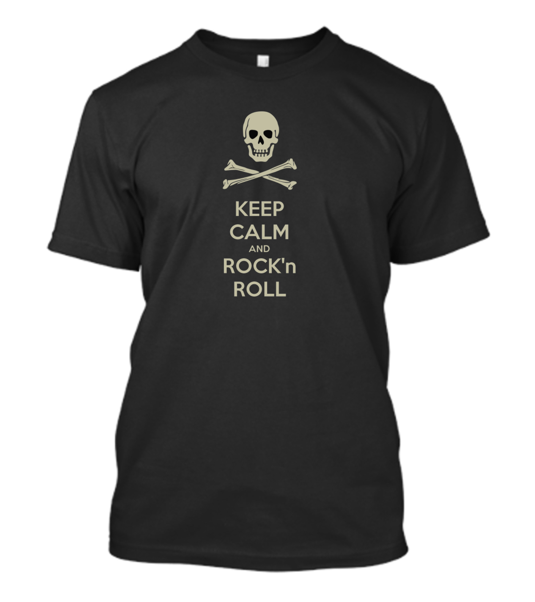 Sturgill Simpson Keep Calm And Rock 'n Roll Skull Crossbones T-Shirt