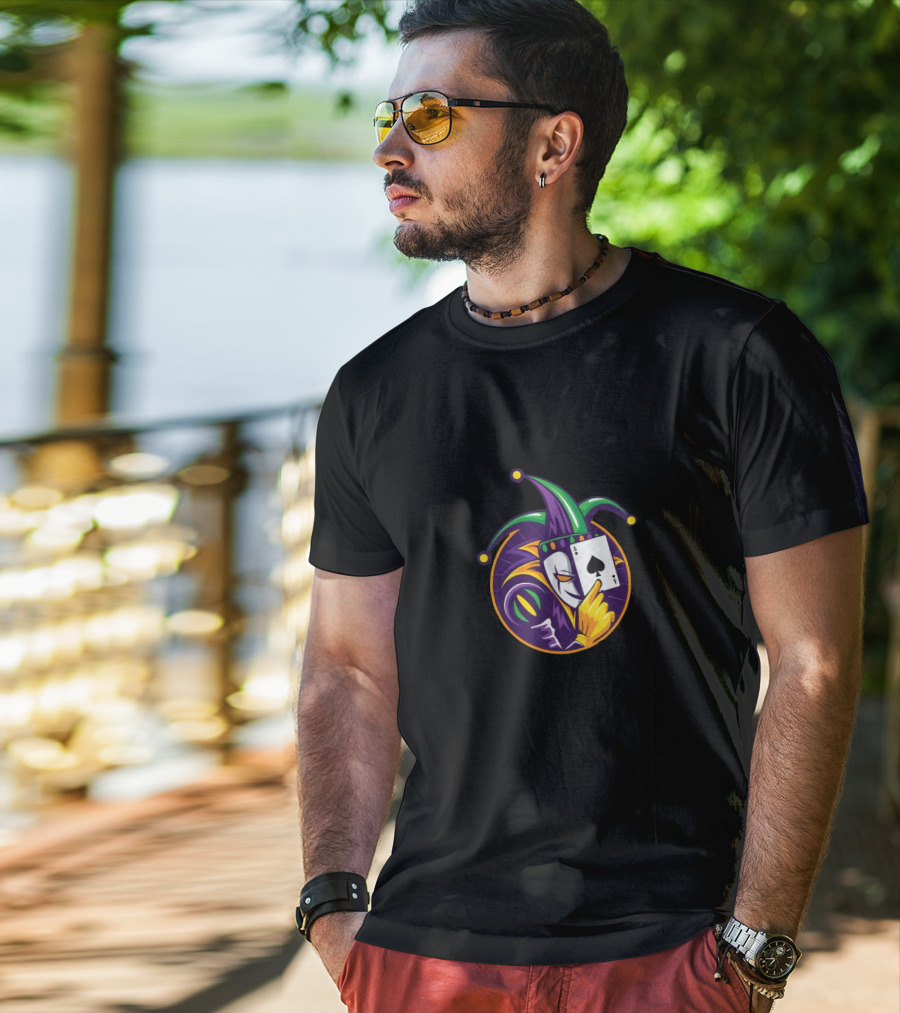 Brennen Taylor Jester Joker Card Poker Symbolism T-Shirt