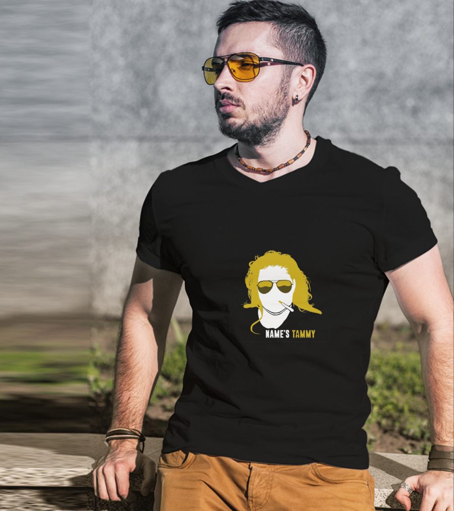 NAME'S TAMMY Trailer Trash Tammy Sun Glasses Cigarette T-Shirt
