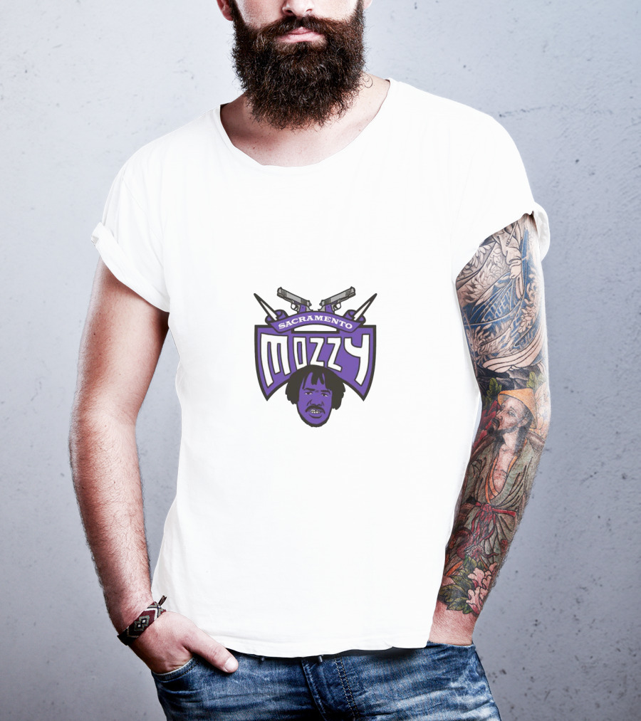 Sacramento Mozzy Purple Face With Guns T-Shirt