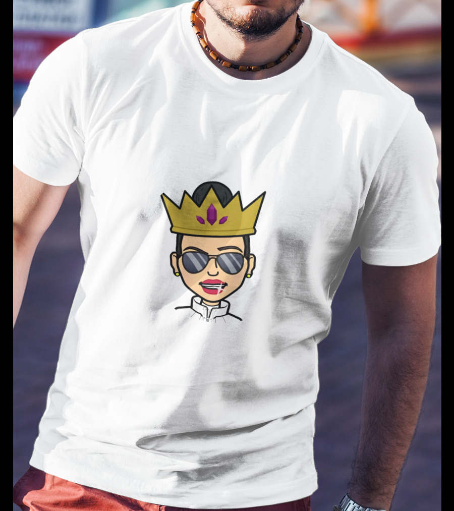 Blesiv Crown Sunglasses Cartoon Image T-Shirt