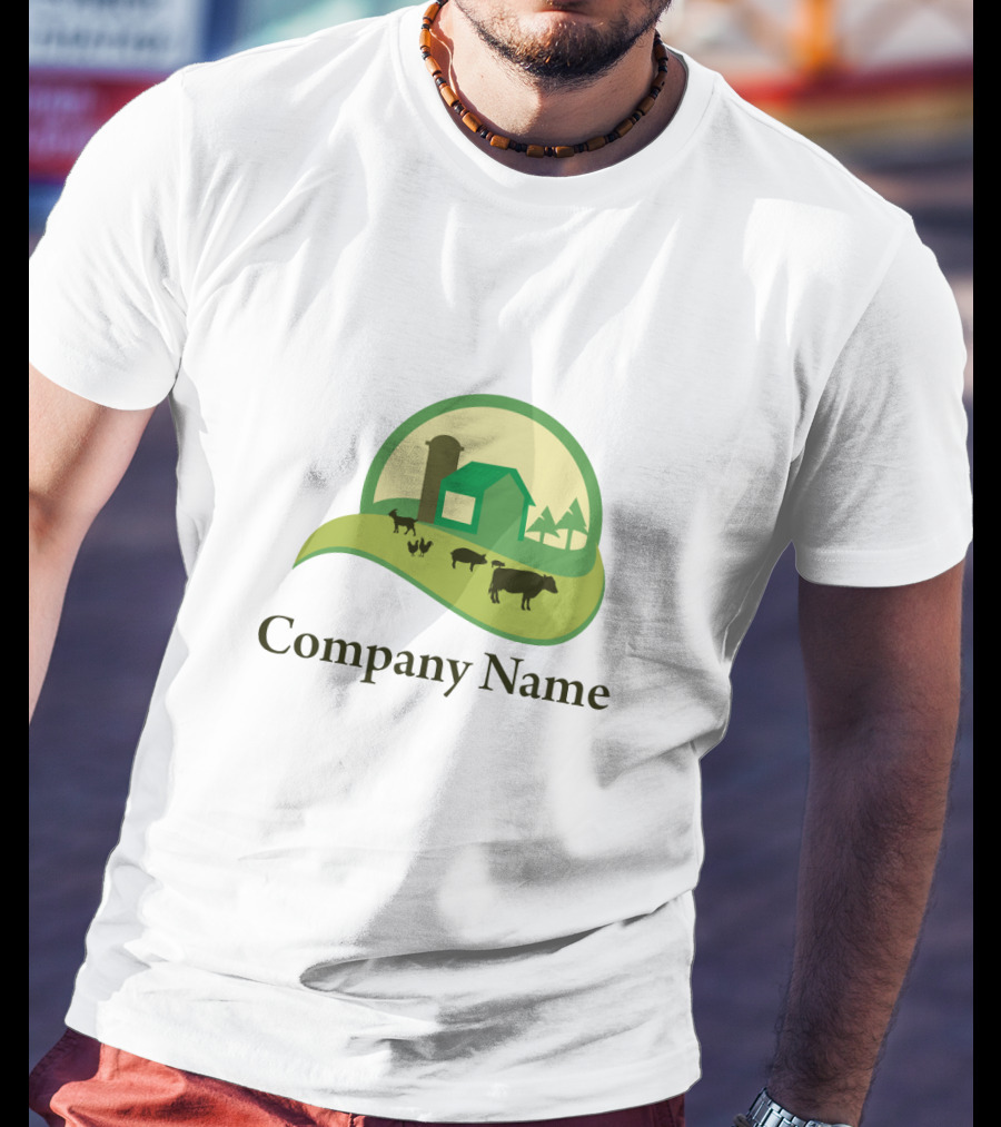 Farm Company Name Livestock Barn T-Shirt