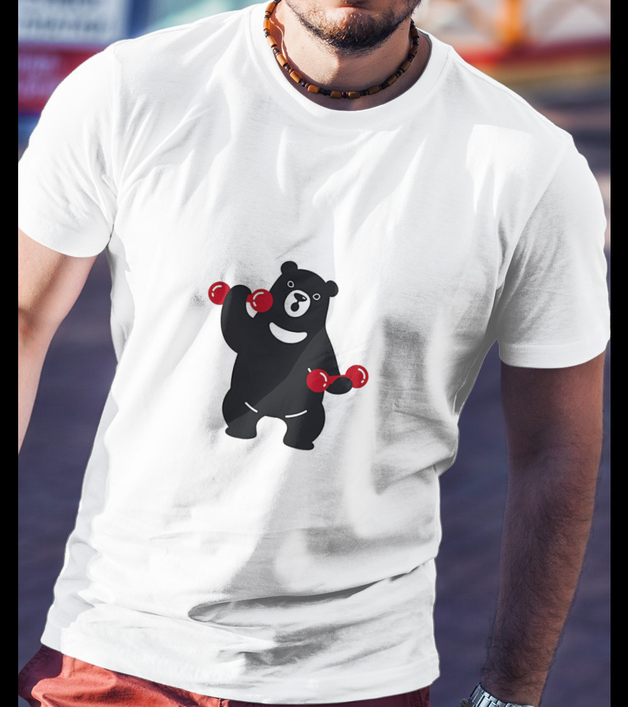 Blackbear Lifting Red Dumbbells T-Shirt