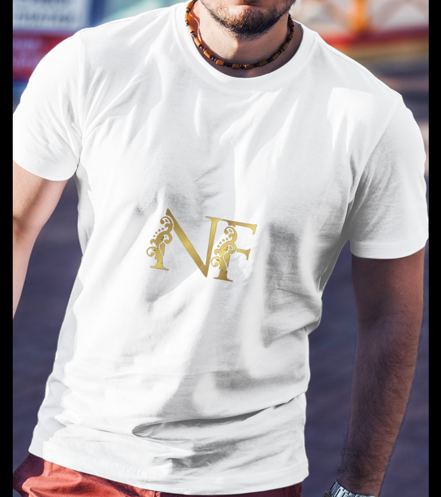 NF Golden Ornate Initials T-Shirt