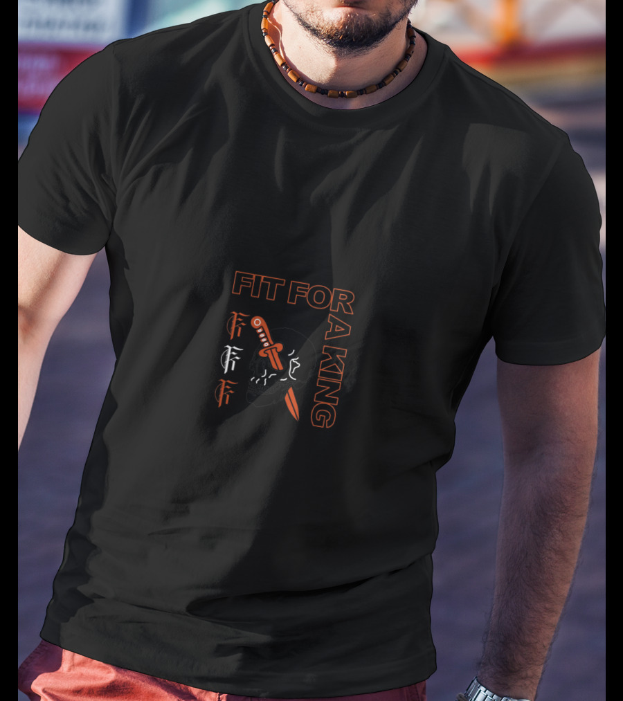 FIT FOR A KING Skull Knife T-Shirt