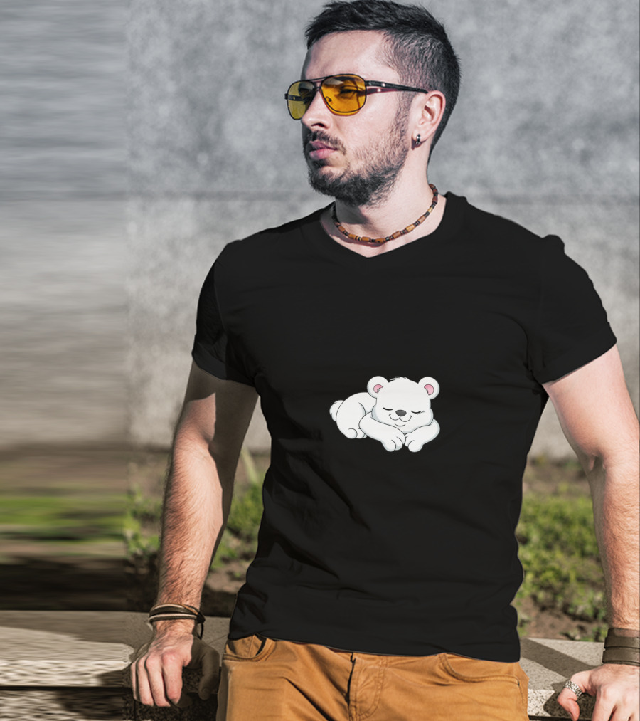 Kio Cyr Sleeping Bear Cartoon T-Shirt