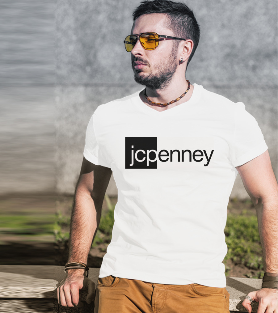 JCPenney Black And White Modern T-Shirt