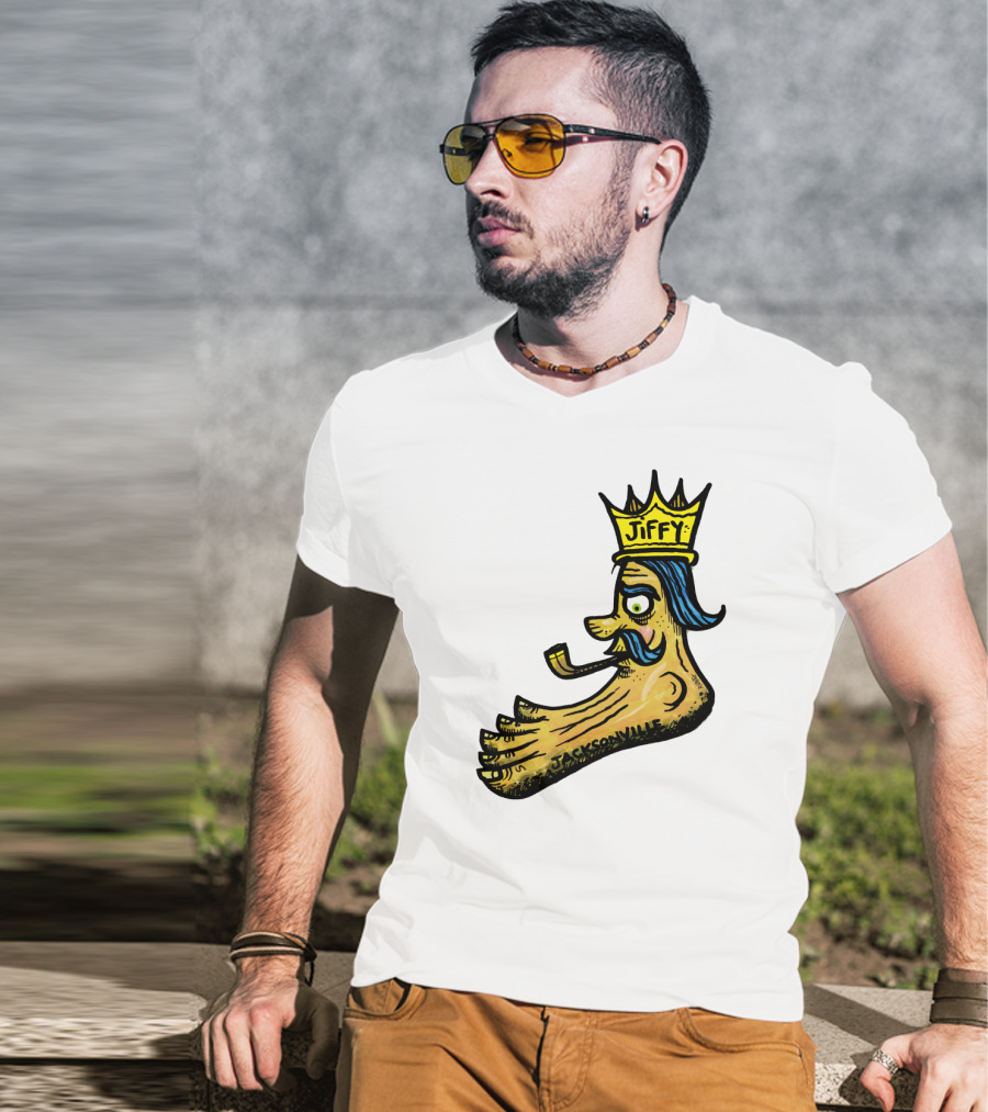 Jiffy J. Jacksonville Crowned Foot With Pipe T-Shirt