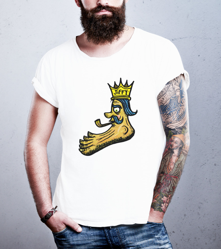 Jiffy J. Jacksonville Crowned Foot With Pipe T-Shirt