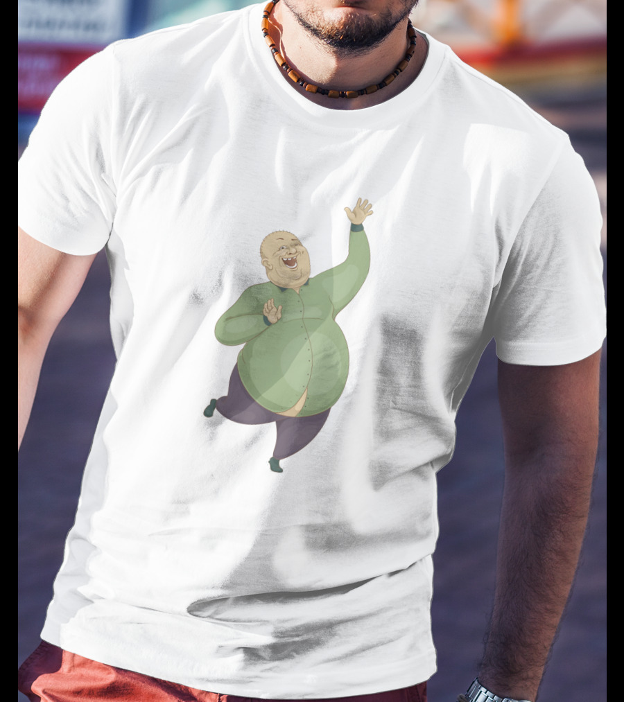 Green Guy Joyful Celebration In Green T-Shirt