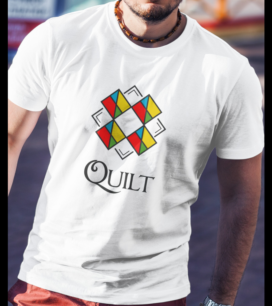Quilt Colorful Geometric T-Shirt