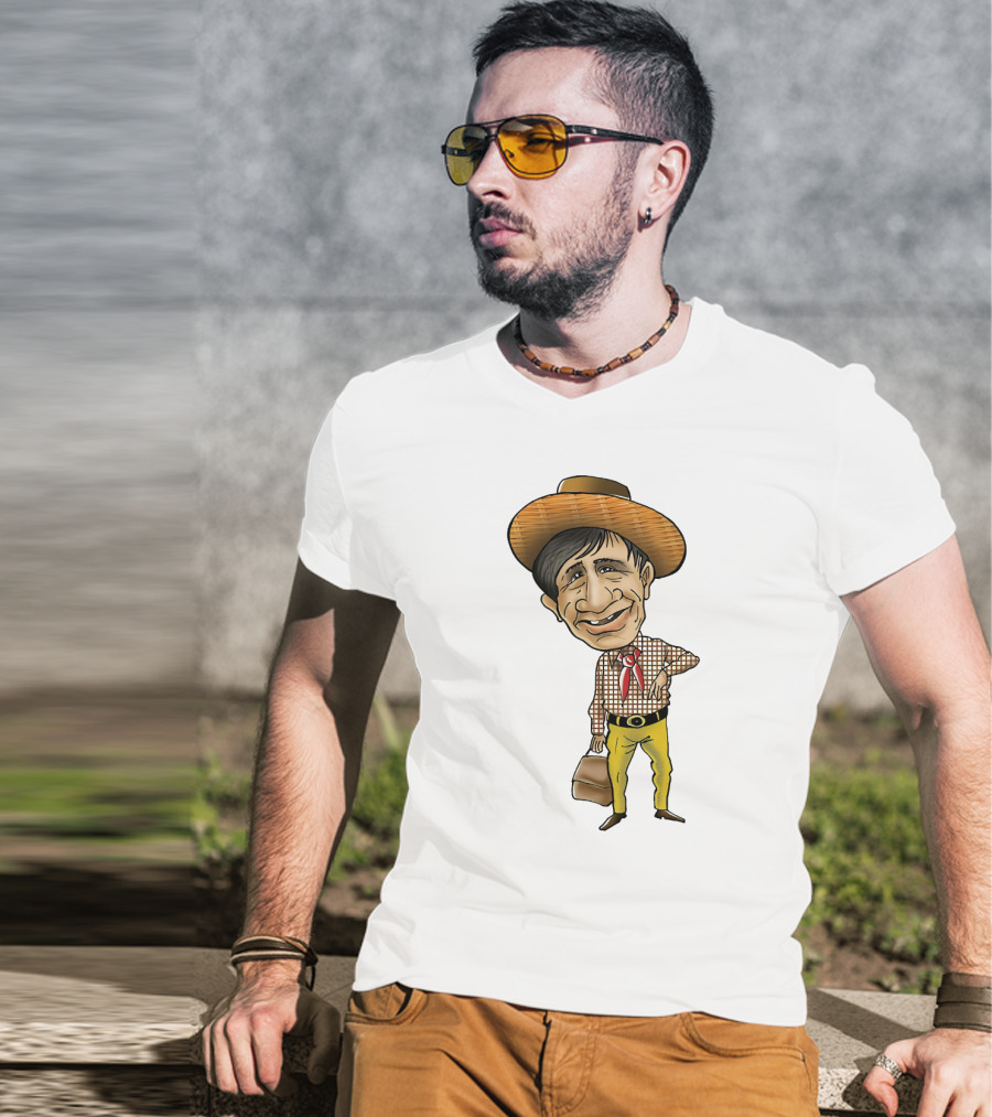 Dev Anand Caricature Cowboy T-Shirt